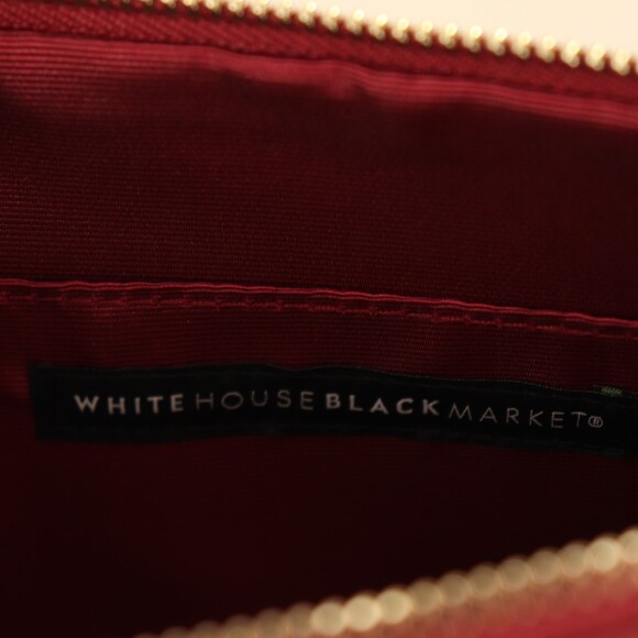 NWT White House Black Market Red floral Wristlet purse bag - Picture 6 of 6